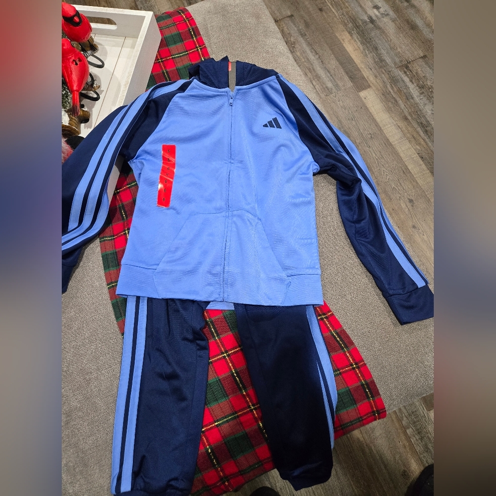Adidas Blue and Navy‎ Tracksuit
